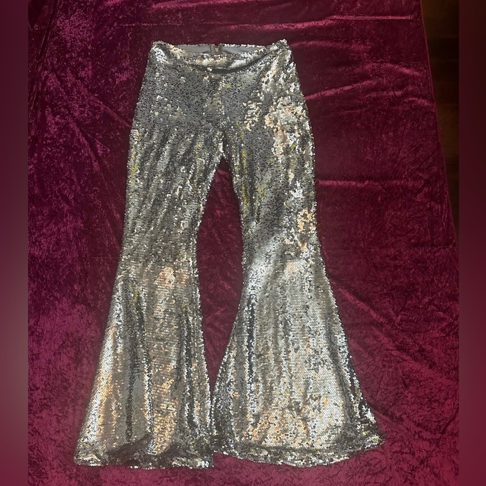 Silver Sequin Club EXX pants